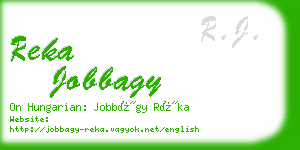 reka jobbagy business card